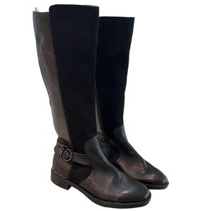 Tamaris Black Riding Boots Size 36 NEW Calf measures 7”.